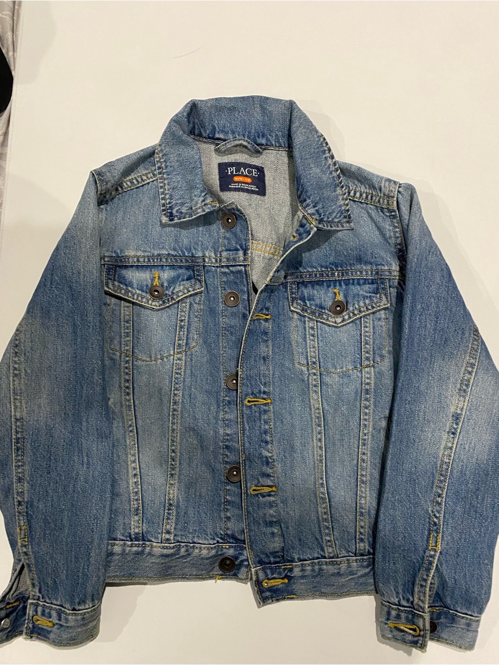 The Children's Place Boys Classic Denim Jacket Medium 7/8